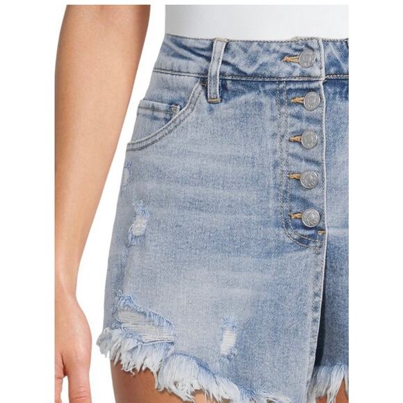 Madden NYC High Rise Button Fly Raw Hem Cut Off Jeans Size XL NWT - Picture 11 of 12